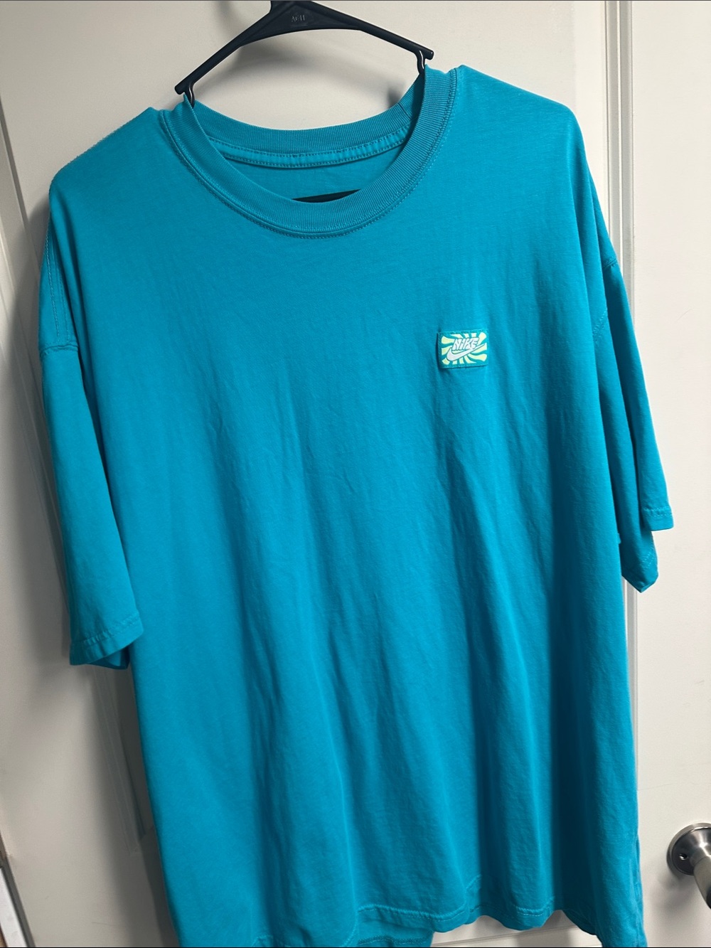 Nike Men's Turquoise Crewneck Short-Sleeve Tee Size XXL